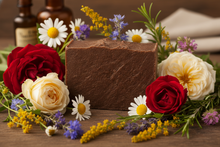 Load image into Gallery viewer, Keep flowers and make the bar of soap dark brown