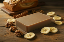 Load image into Gallery viewer, Natural Soap Bar with Walnuts Only &amp; Banana Nut Bread